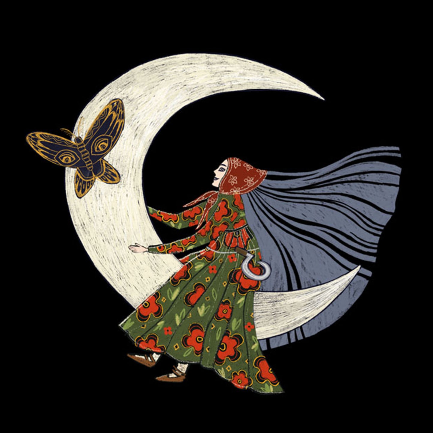 Cotton shopper bag - Baba Yaga