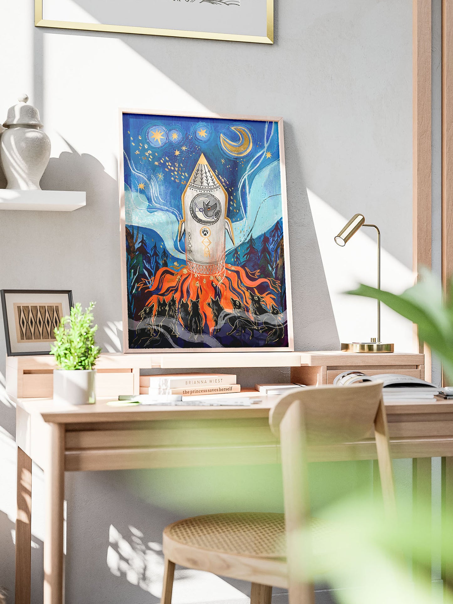 Wydruk Giclée Fine Art Wilcza Odyseja na papierze Ilford Matt 235 gsm – widok rozmiaru i faktury