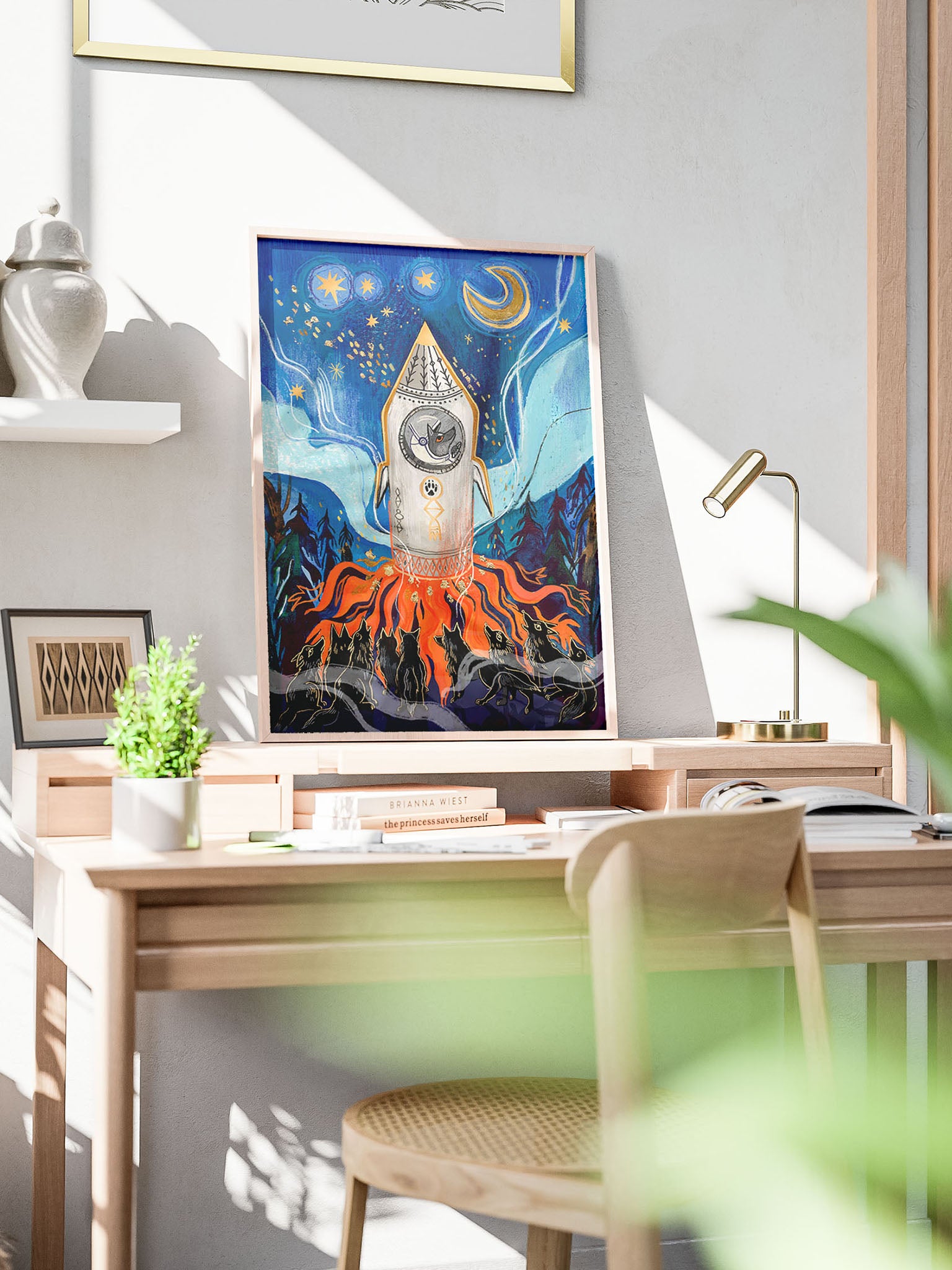 Wydruk Giclée Fine Art Wilcza Odyseja na papierze Ilford Matt 235 gsm – widok rozmiaru i faktury