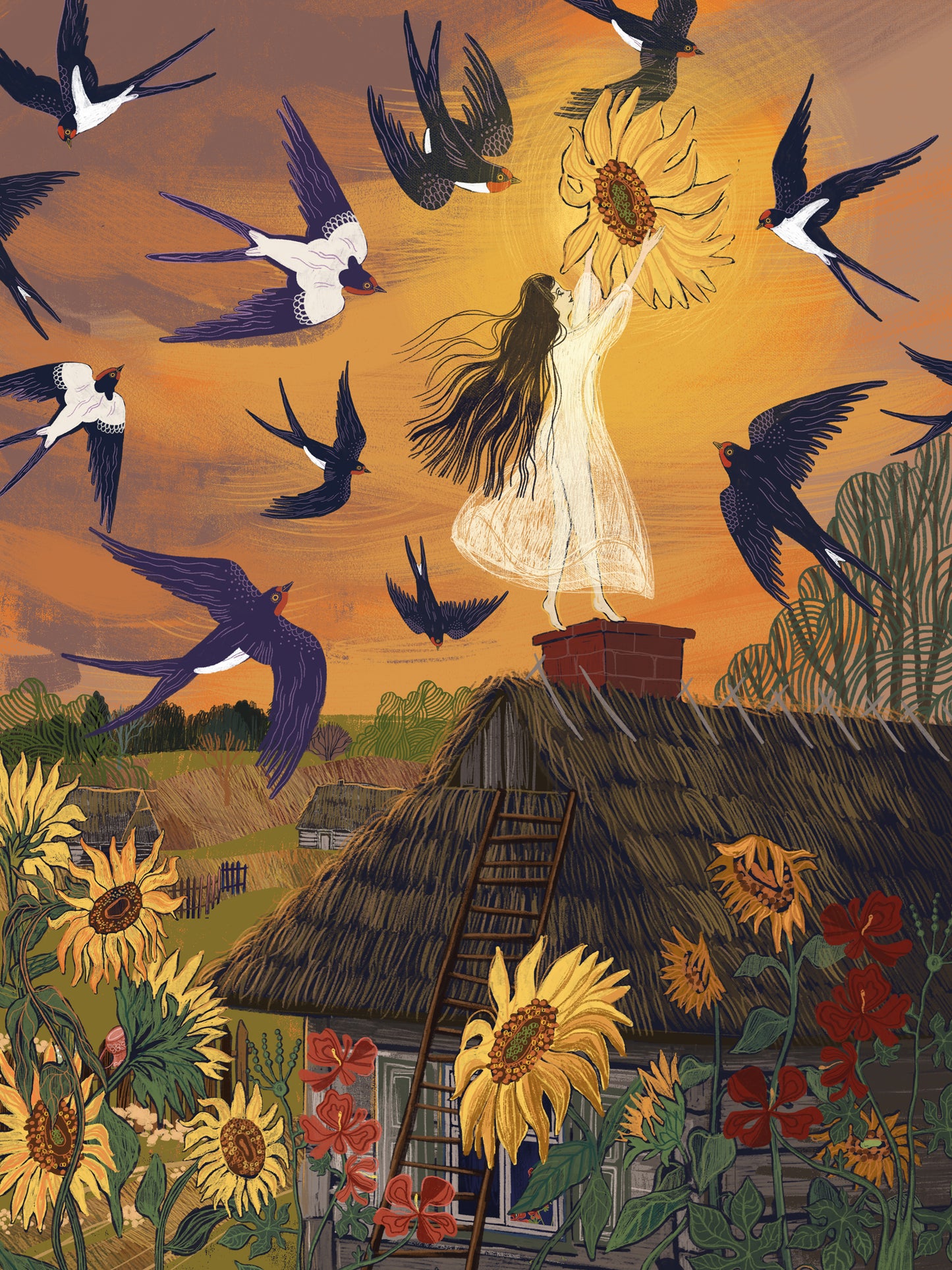 Fire Dance - art print