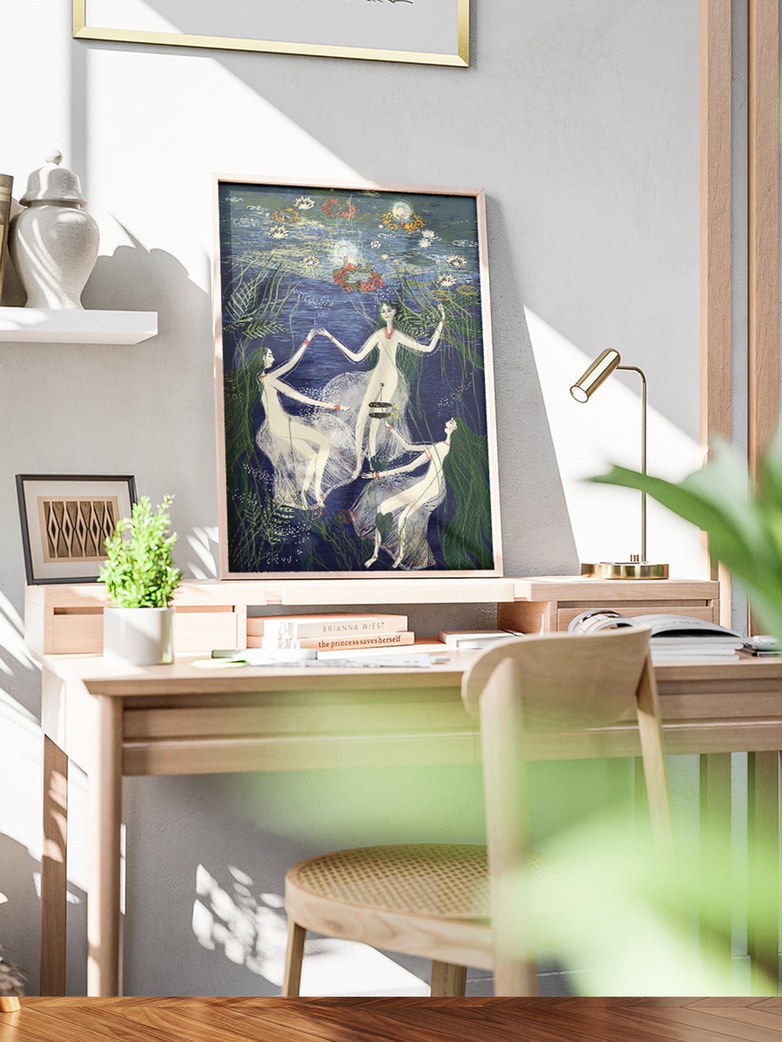 Wydruk Giclée Fine Art „Rusałny Tydzień" na papierze Ilford Matt 235 gsm – autorska praca Natalii Noszczyńskiej