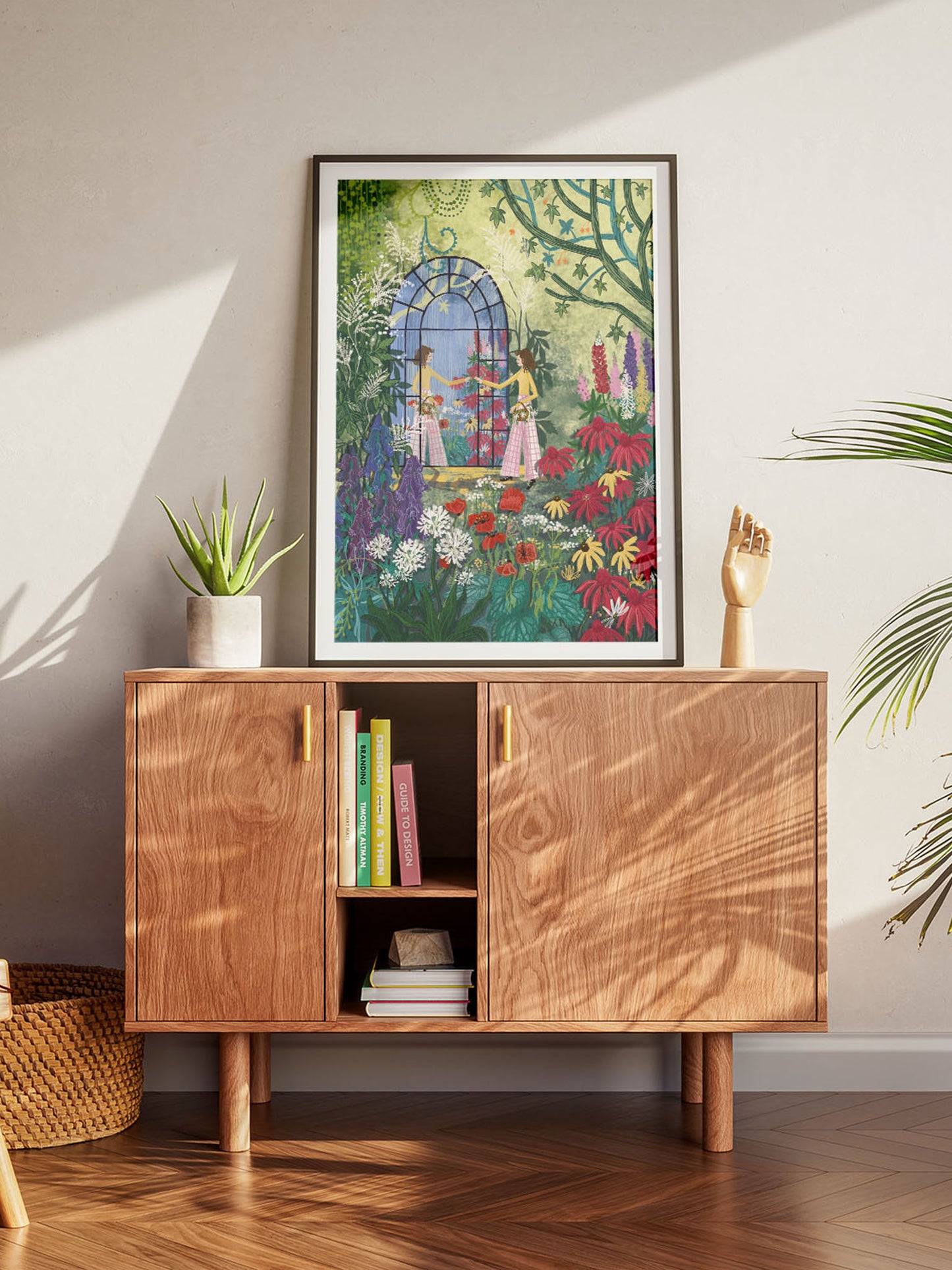 Wydruk Giclée Fine Art „Tajemniczy Ogród" na papierze Ilford Matt 235 gsm – autorska praca Natalii Noszczyńskiej