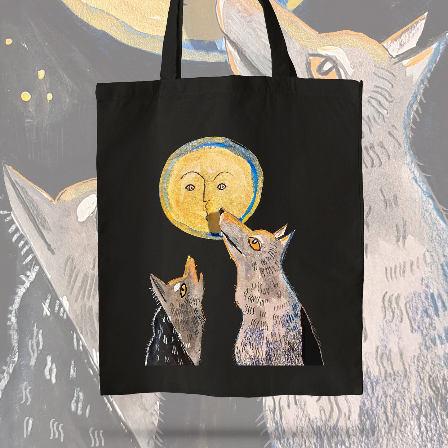 Cotton bag - Wolf Moon