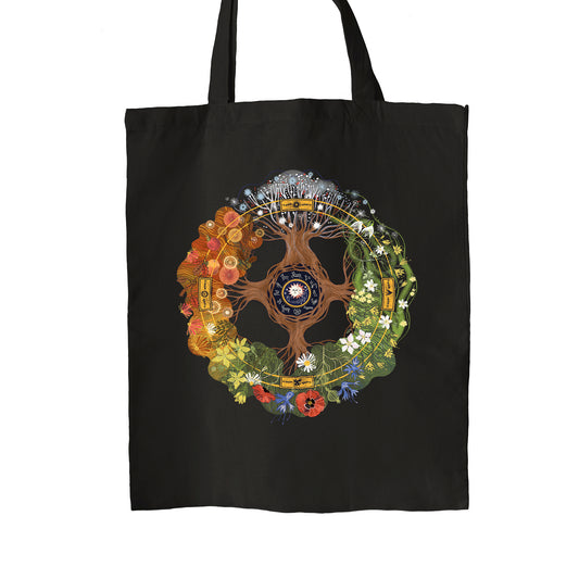 Cotton bag - Slavic Wheel of the Year